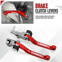 Dirt Bike para HONDA XR230 XR250 XR400 MOTARD XR650R Motorcoss Pit Dirt Bike Pivot palancas de embrague de freno plegables con XR
