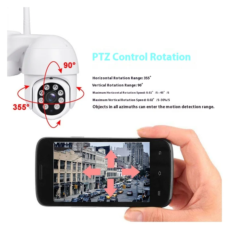 نظام مراقبة خارجي واي فاي لاسلكي عالي الدقة ذو 8 قنوات مع صوت 6 مليون بكسل شاشة مراقبة عن بعد لتخزين البيانات السحابية #4