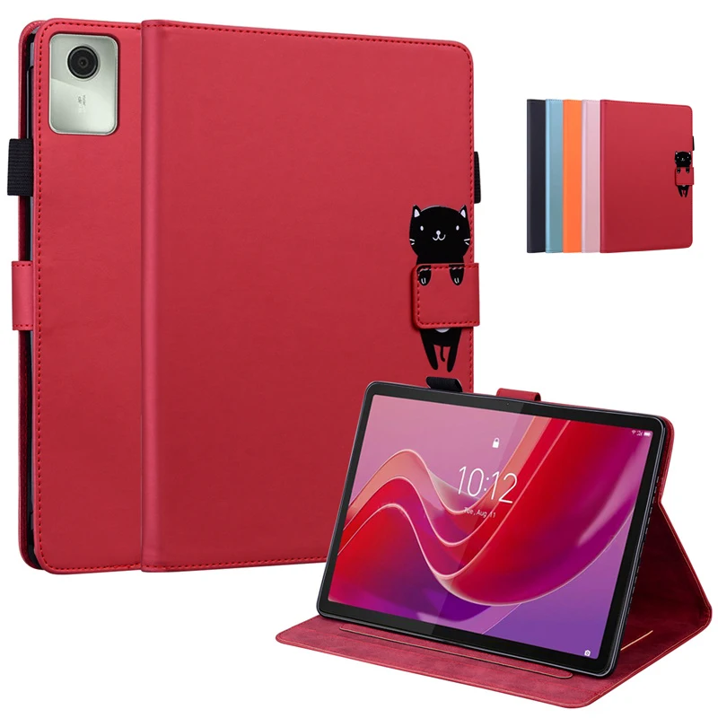 

Чехол для Lenovo M11, Магнитный чехол-книжка, кошелек, подставка, милый чехол для планшета Lenovo Tab M11, Чехол Для Xiaoxin New Pad 2024 tb330fu