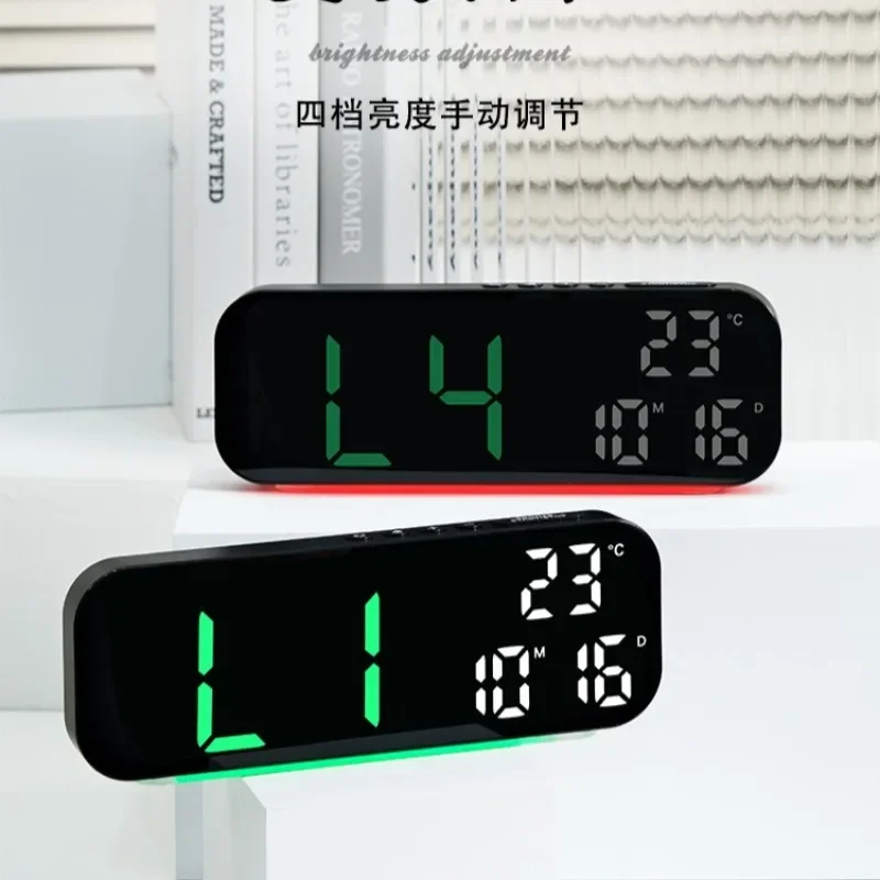 Nordic Colorful Electronic Alarm Clock Simple Multi-function Electronic Watch Temperature Date Dual Alarm Students Wake Up