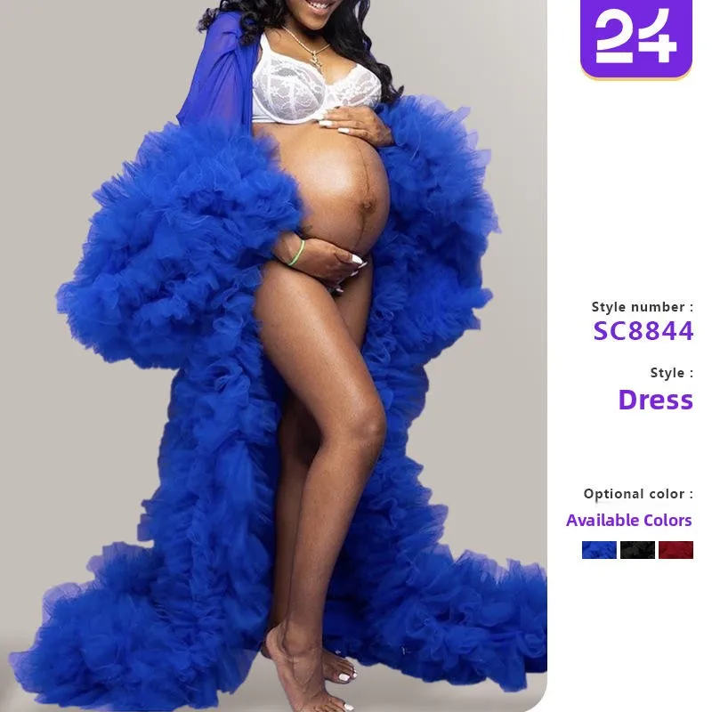 

New 2025 Autumn Winter Long Over-Knee Woolen Coat for Pregnant Women Me Sle Outerwear Commute Sle Other Material 00%