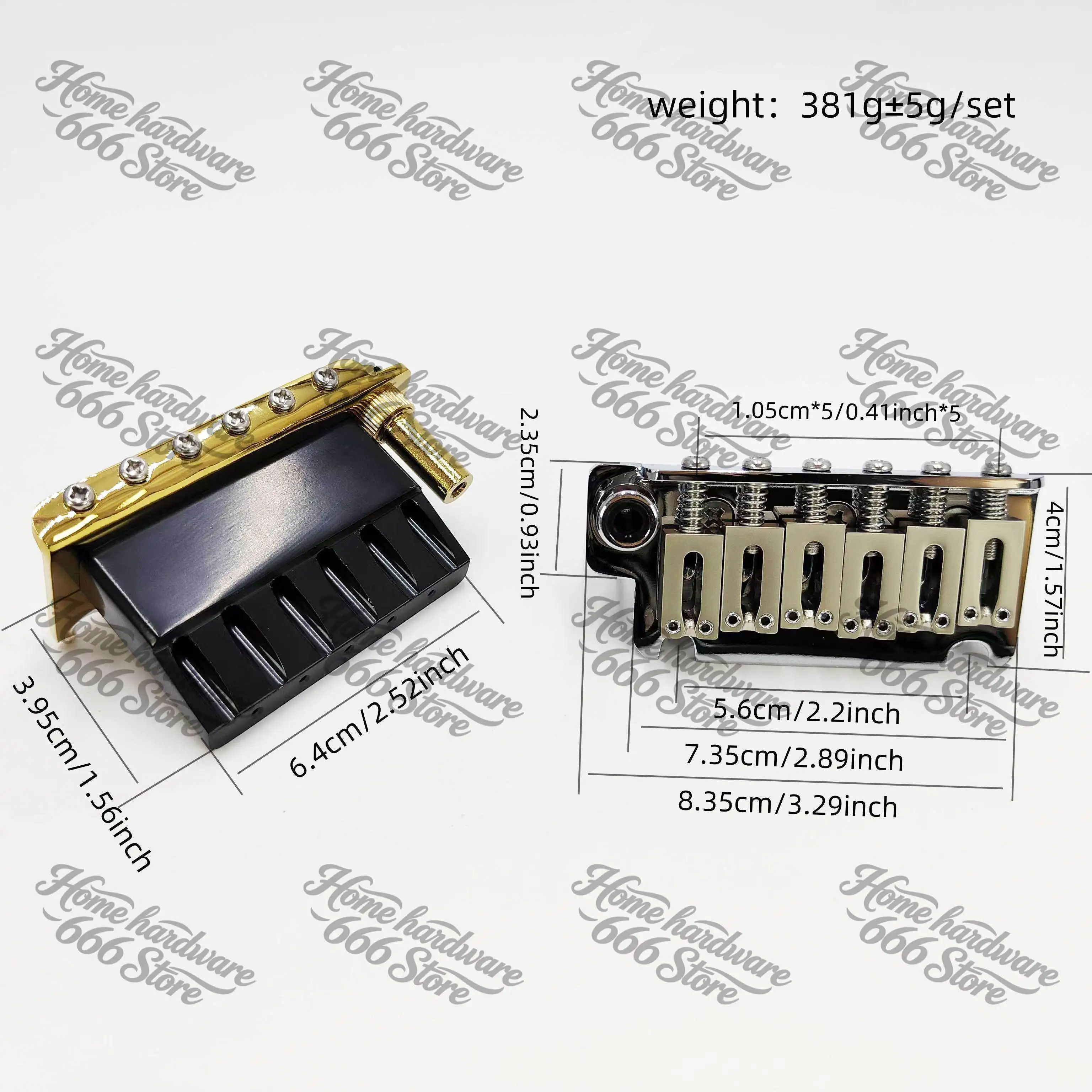 ST Small Double Shake Bridge Base String Spacing Electric Guitar Vibrato Bridge Two-point Suspension Drawing Plate Electric