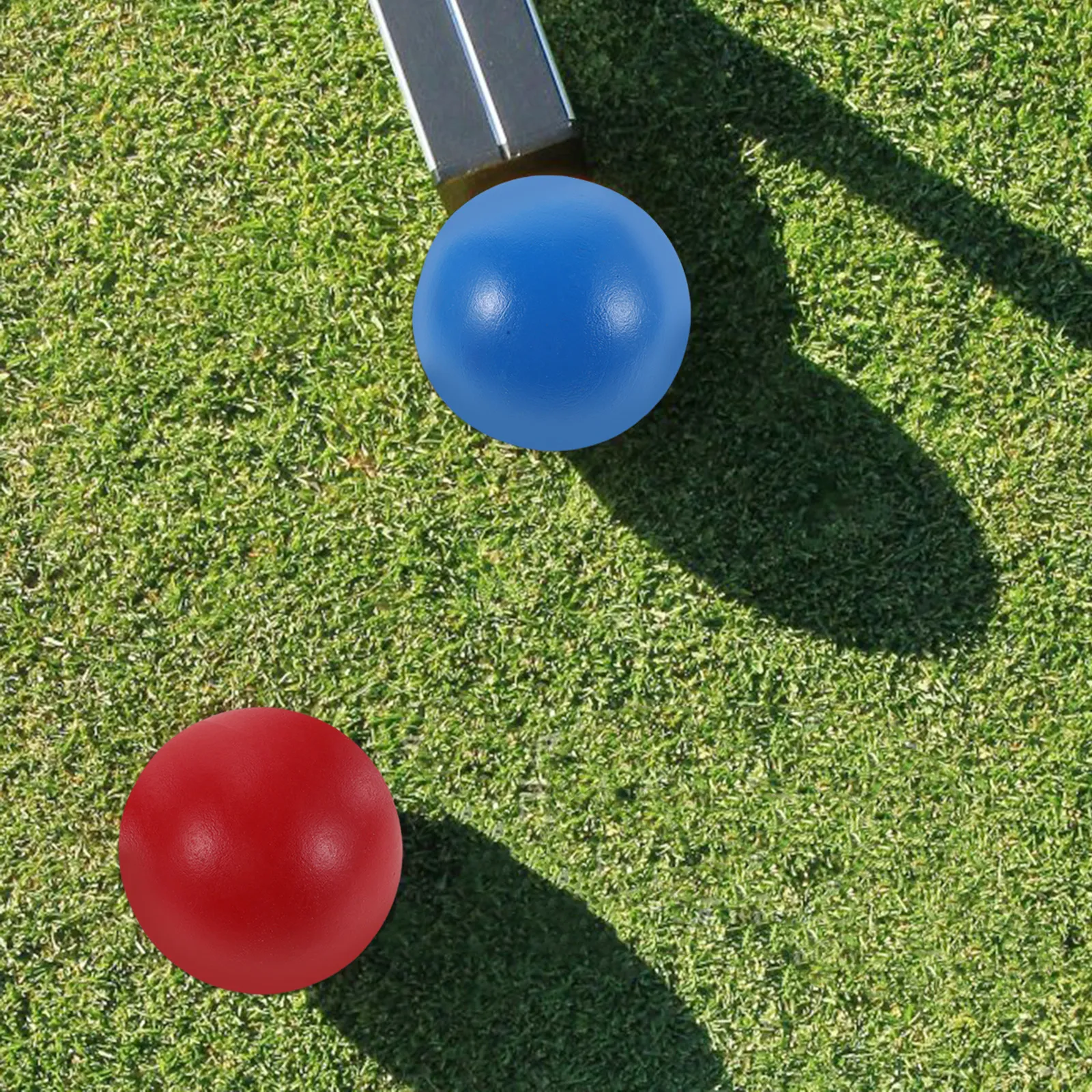 

3Pcs Wooden Croquet Balls 6Cm for Kids Bright Blue Yellow Red Outdoor Lawn Game Set Family Backyard Party Sensory Development