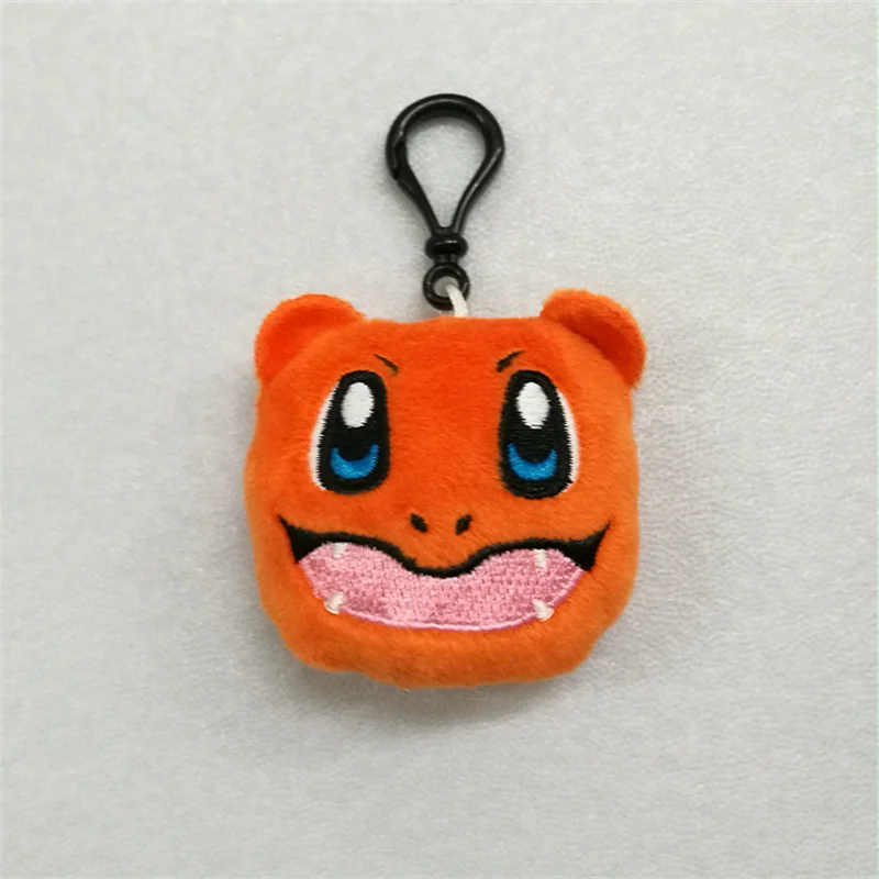 8Pcs/Set 6CM Anime Q Version Pikachu Bulbasaur Charmander Plush Toy Keychain Small Pendant Toy for Wedding Party - view 4