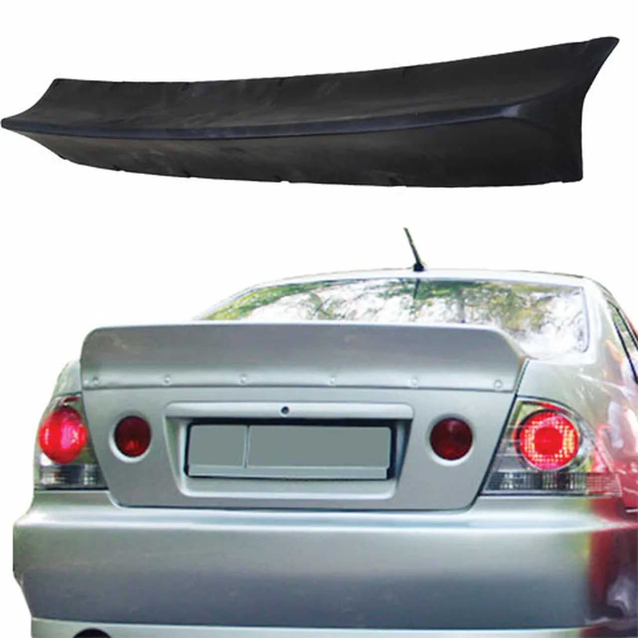 For IS200 Modifikasi TRD Gaya Hitam/Serat Karbon Bagasi Belakang Kompartemen Spoiler Sayap Mobil For Lexus IS 1999 ~ 2004