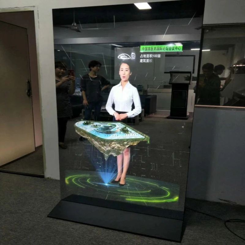 Holography Screen Intelligent Advertising Equipment, Holographic Panel Human Interaction Board Aliexpress Hot