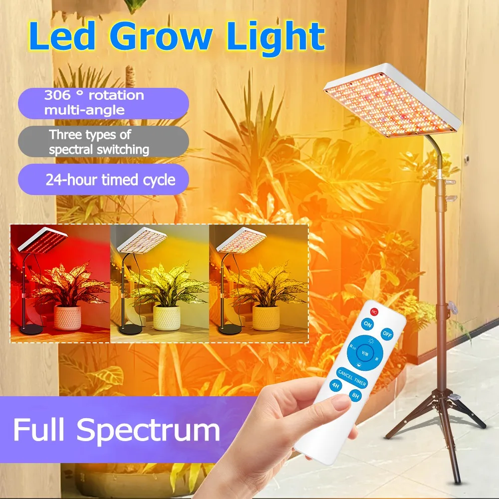 Adjustable Timing Led Grow Light Full Spectrum for Growbox Hydroponics Growing System Indoor Plants VEG&BLOOM Led Plant Lamp