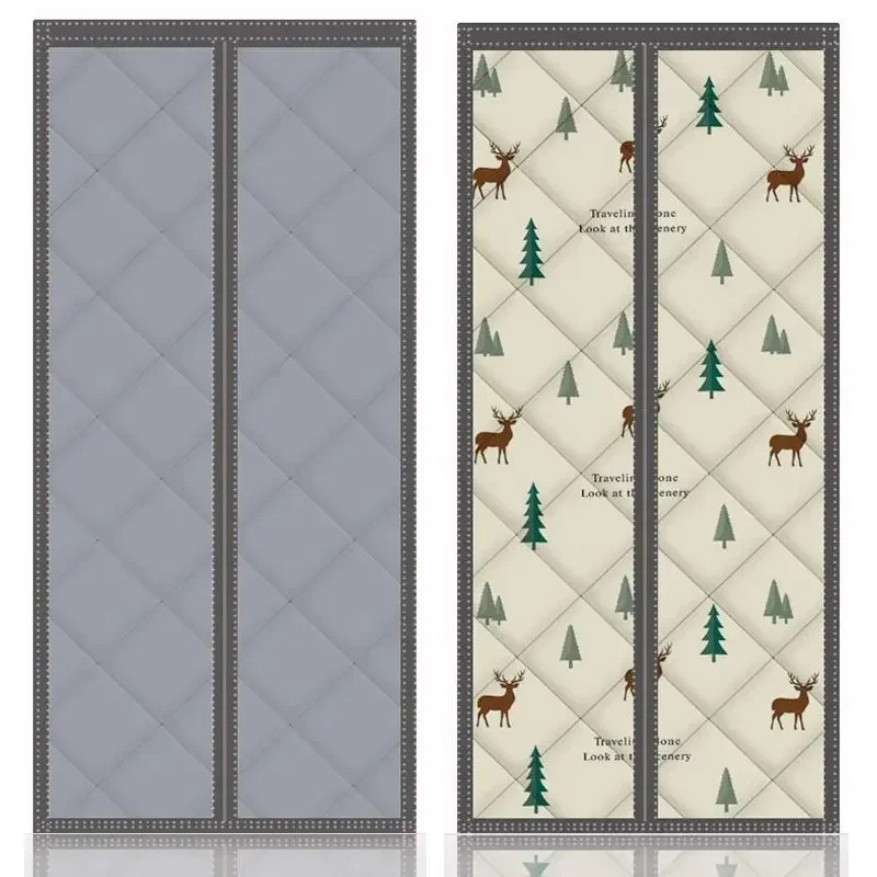 

Winter Cotton Door Curtain Household Winter Insulation Windproof Cold-proof Partition Door Curtain Magnetic Automatic Closing