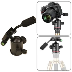 Testa a sfera per treppiede per fotocamera professionale in metallo resistente tipo Arca con piastra a sgancio rapido per treppiede monopiede per videocamera