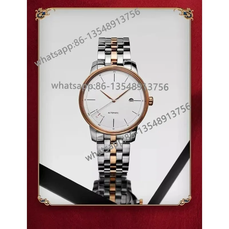 Automatic mechanical watch famous building men's transparent waterproof calendar men's watch factory direct sales