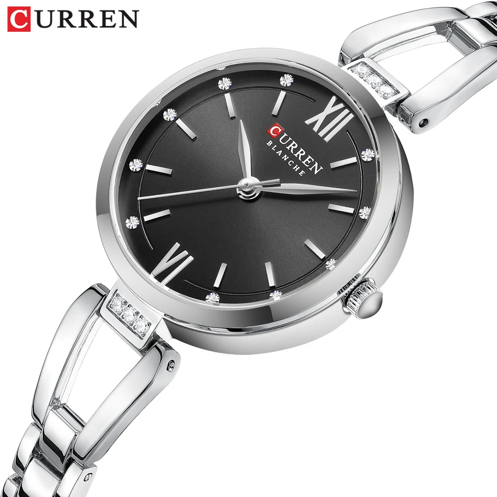 CURREN Luxury Brand Women\'s Watches Elegant Fashion Quartz Watch Gold Stainless steel Waterproof Original Female Wrist watch