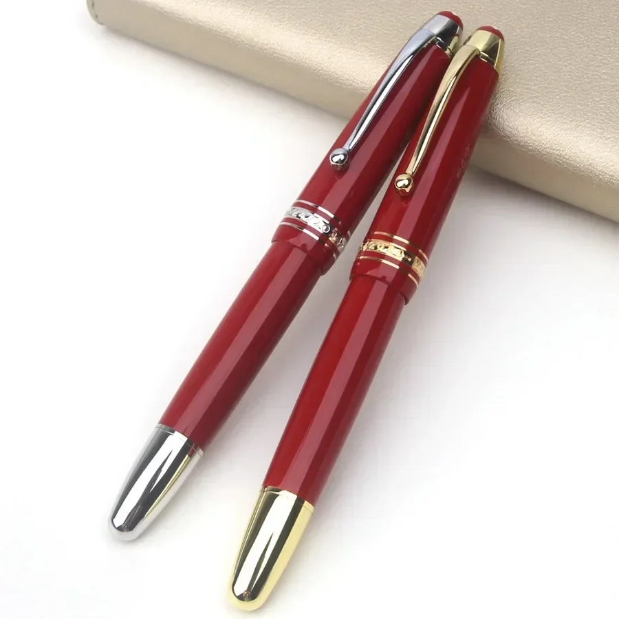 مجموعة خاصة كلاسيكية عالية الجودة MB الأصل المكبس ملء قلم حبر أخضر أسود أحمر أزرق الراتنج مكتب الكتابة 1924/2025