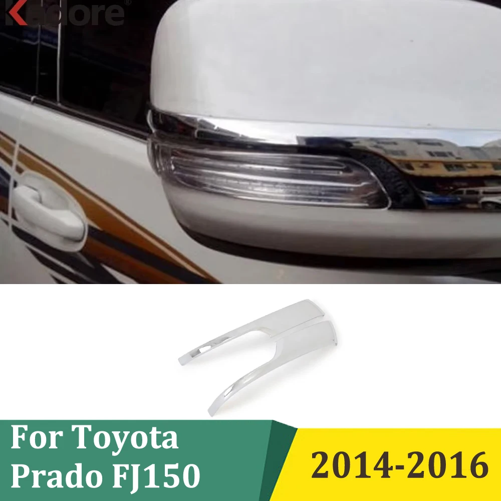 Für Toyota Prado FJ150 2014 2015 2016 Chrom Seite Tür Rückspiegel Abdeckung Trim Spiegel Streifen Auto Außen Zubehör