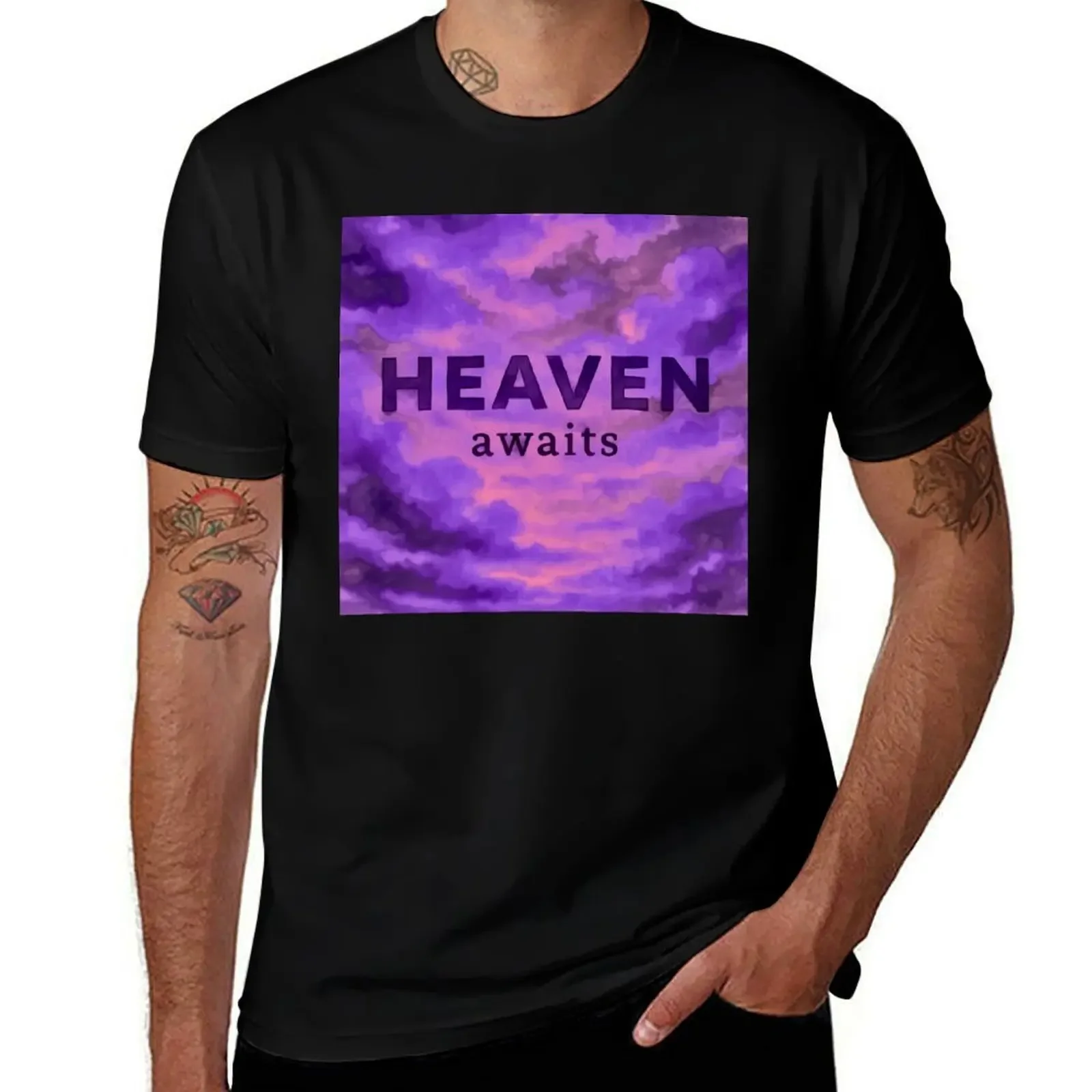 

Heaven Awaits v3 4 T-Shirt Man t-shirt sports fans rapper graphic tees mens graphic t-shirts pack