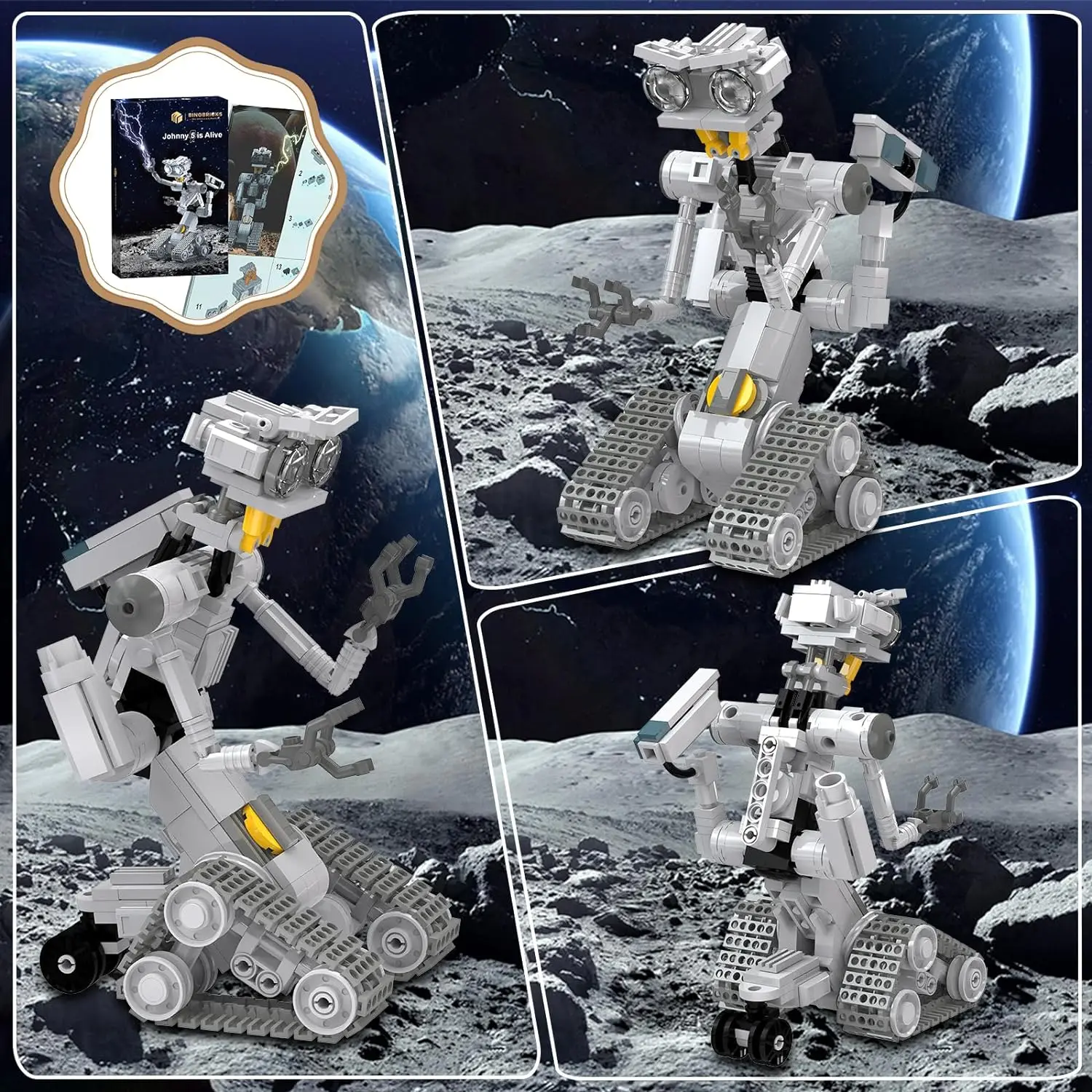 Juego de bloques de construcción para niños, juguete de ladrillos para armar Robot Imperial Militar de circuitos cortos, serie Johnnyed Astroed,