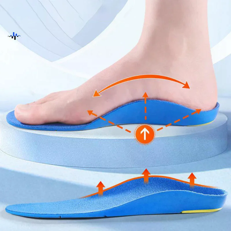 Orthotic High Arch Support Insoles Orthopedic Sport Insoles For Plantar Fasciitis Support Shock Absorbing Shoe Pad