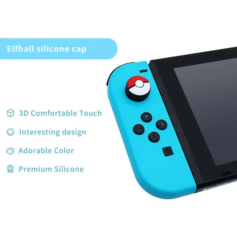 Joycon Rocker Thumb Cap Protector, Silicone Sleeve Caps, Capa, Handle Controller, Acessórios para Nintendo Switch, NS