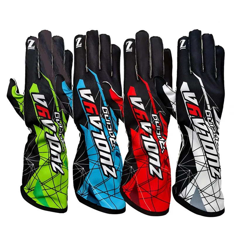 

New Breathable Auto Car Karting Gloves Motorcycle Racing Gloves Silicone Non-slip Men Go Kart Race Gloves Man Women Kids