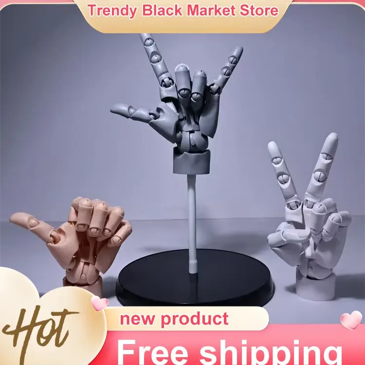 New 1/2 Palm Mini Articulated Action Figure - Anime Character Base Model with Movable Joints - Gashapon Artist Reference Tool