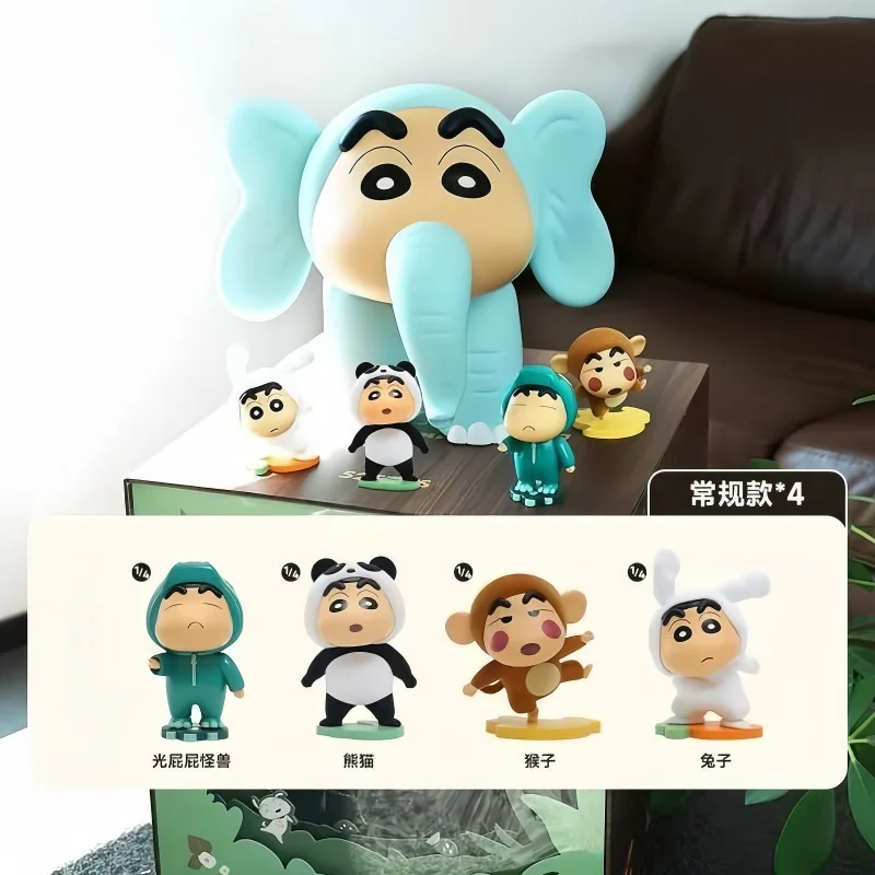 

Оригинальная слепая коробка, карандаш Шинчан, животное, Чача, загадочная аниме-фигурка, украшение для рабочего стола, коллекция игрушек в подарок для фанатов аниме