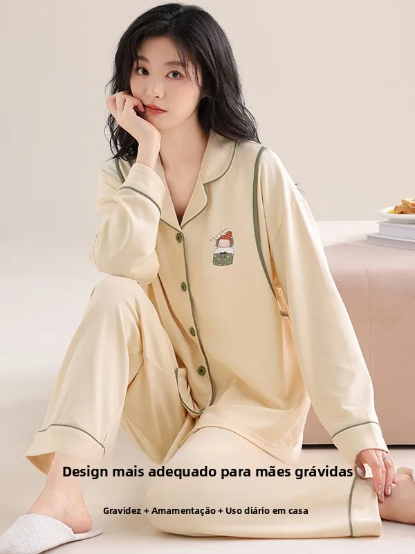 vetements-de-nuit-en-pur-coton-a-manches-longues-pour-femmes-vetements-de-maternite-printemps-automne-vetements-d'interieur-d'hiver-style-decontracte-adaptes-a-l'allaitement
