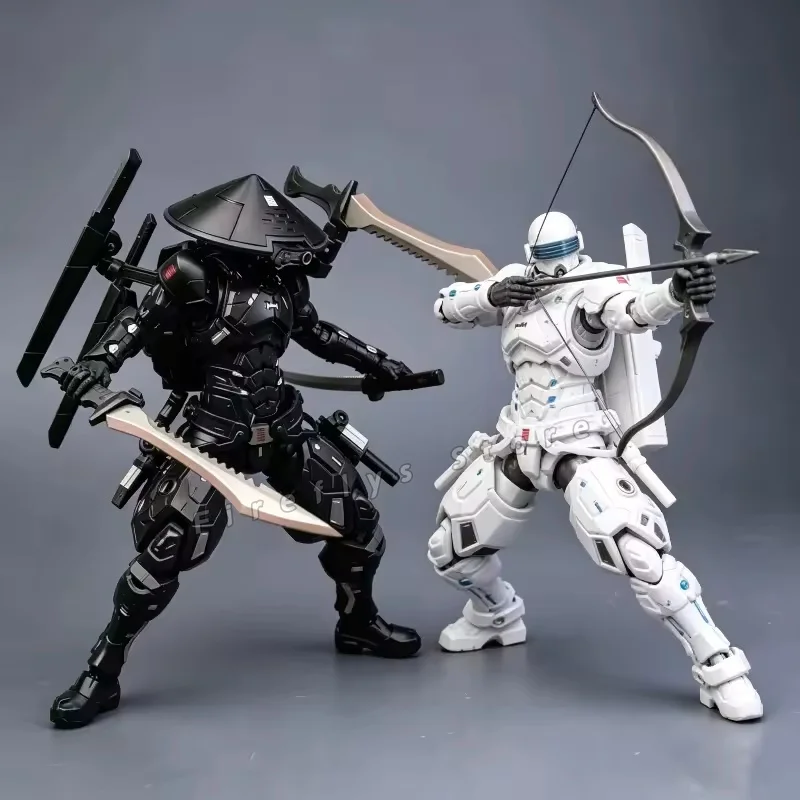 

Первая партия сборной модели игрушки-меха PS-001 White Ghost Warrior из сплава, с костяным каркасом, в стиле Special Forces Snake Eye.