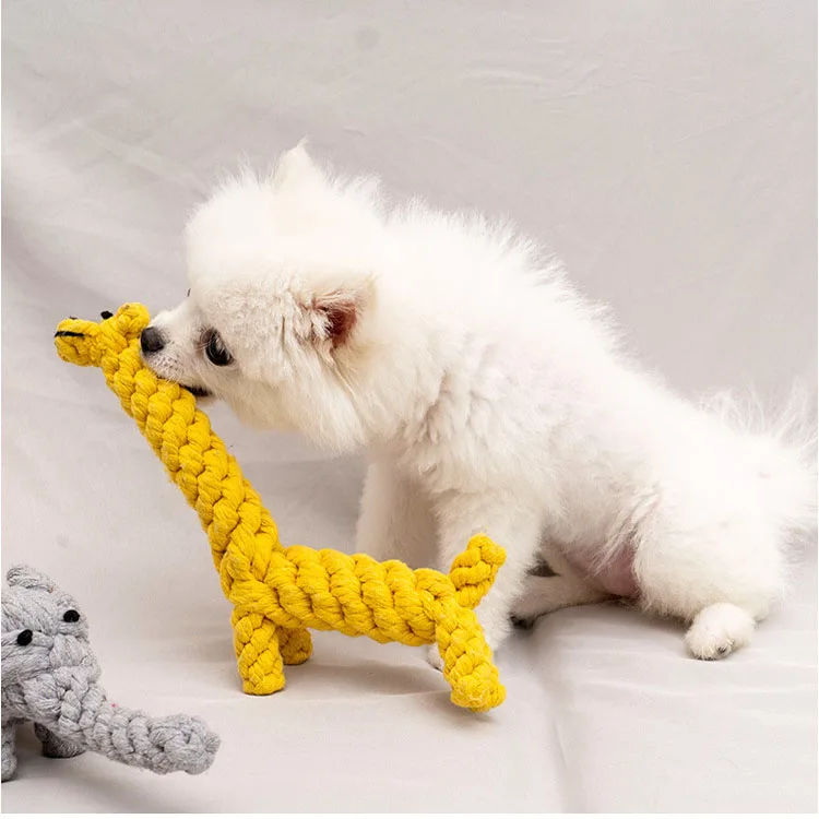 1 Stück Bissfestes Hundespielzeug für Kleine Hunde, Zahnreinigungsspielzeug, Welpen-Seilball, Spielzeug für Hunde und Haustiere – Detail 6