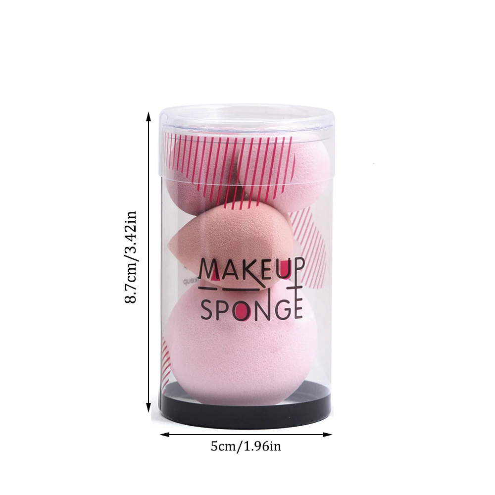 MAANGEL 5 ovos de beleza enlatados, produtos de beleza portáteis, sopro de pó, ovos de maquiagem úmidos e secos de dupla utilização