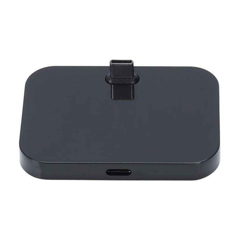 Supporto per caricabatterie da tavolo di tipo C per telefono cellulare Docking Station di ricarica Usb-C per cellulare nero