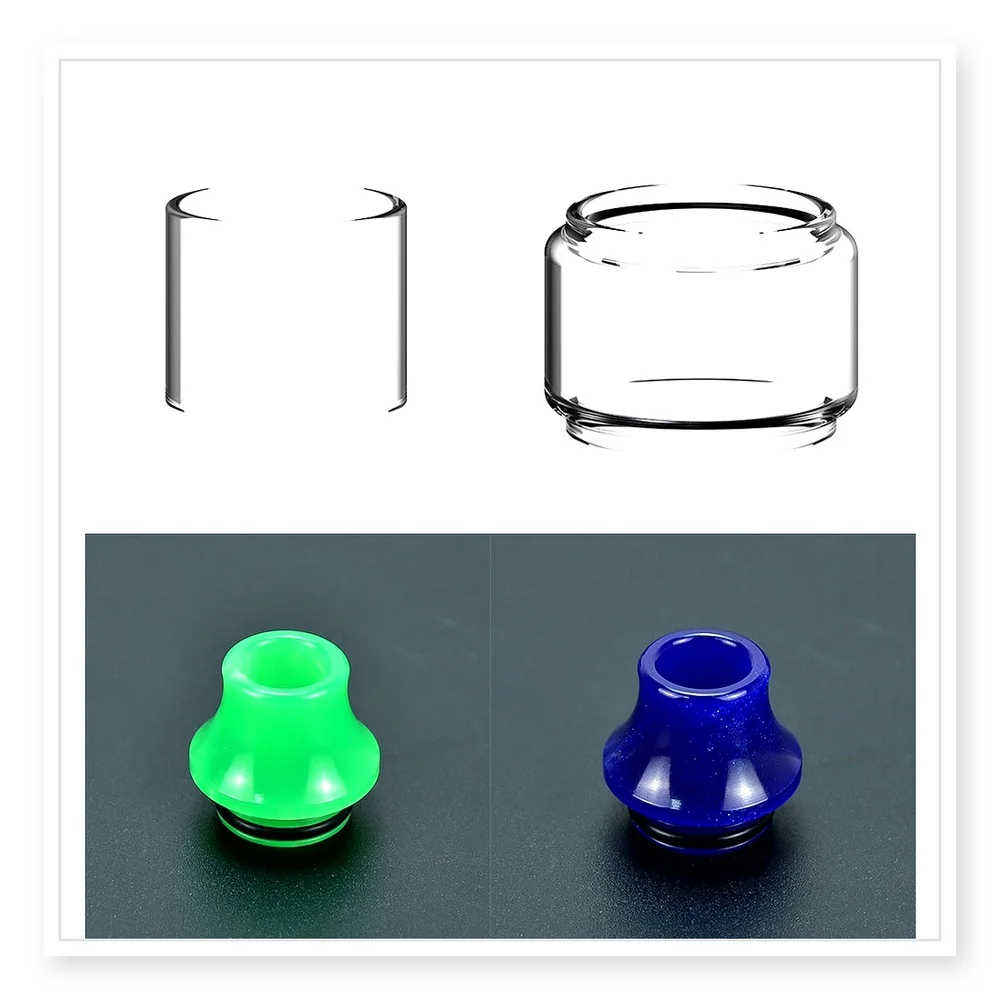 Zeus RTA Replacement Glass Tube for Zeus Dual X Mesh RTA and Zeus Sub Ohm RTA - 3.5ml/5ml Capacity