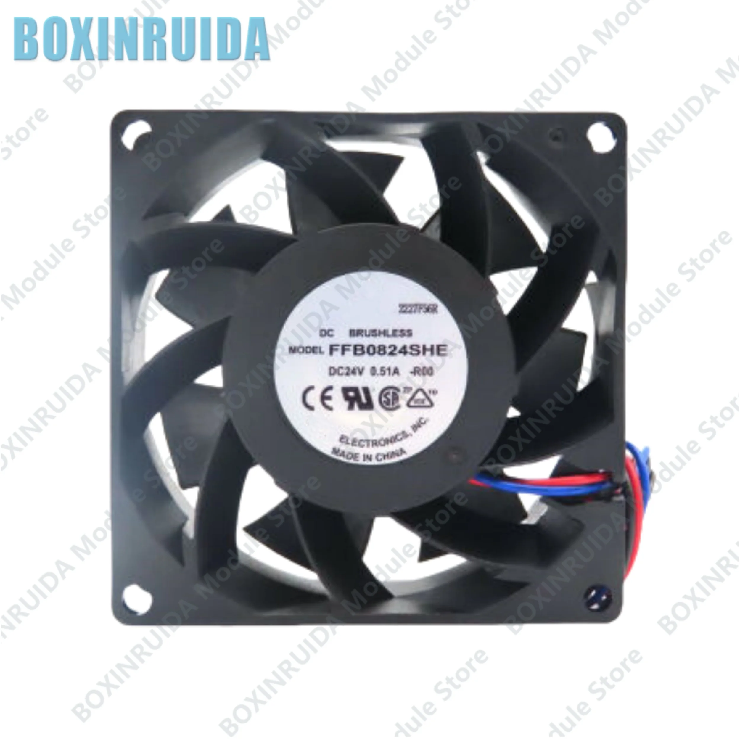 Brand new original FFB0824SHE 0.51A 24V elevator frequency converter cooling fan 8CM cm