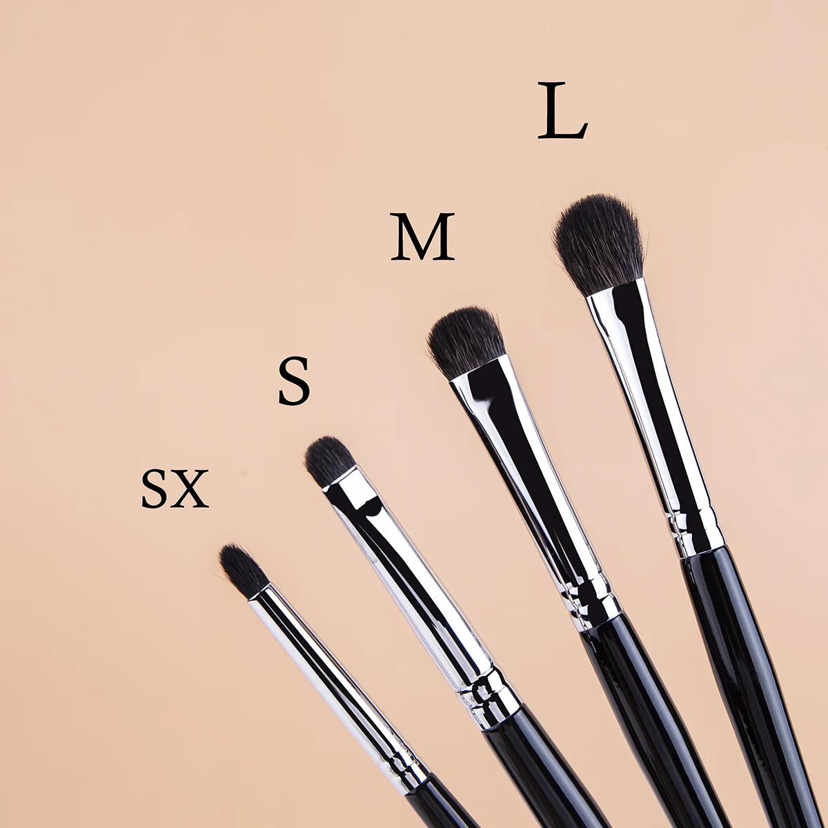 Eyeshadow  Makeup Brushes Four Sizes Eye Shadow Smudge Blending Makeup Brush High Quality Copper Tube&goat Hair Eye Makeup Tool