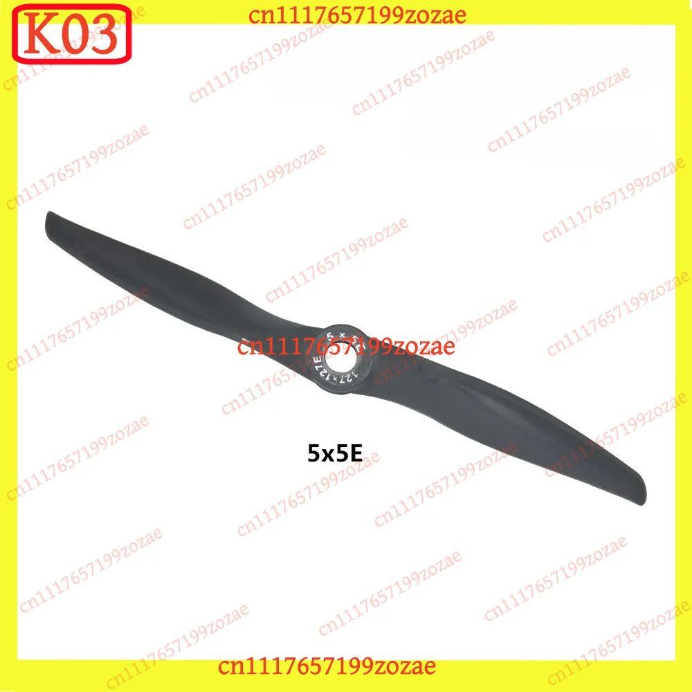 K03 1Pcs 5in Nylon Fiberglass Electric Propeller CCW CW for RC Fixed Wing Model, Replacement Parts