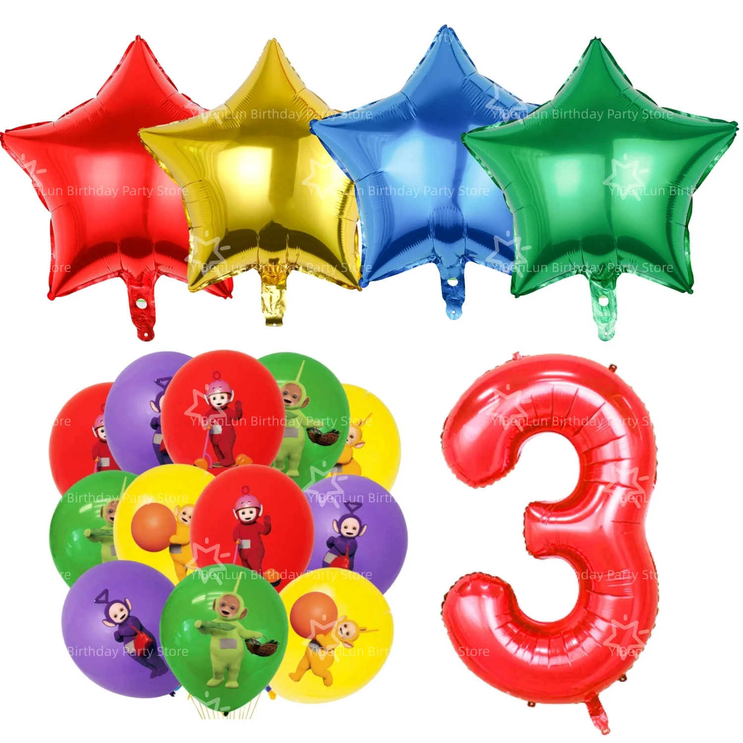 Tinky Winky Verjaardagsfeestje Decoratie Antennababy Po Wegwerp servies Tafelkleed Bord Beker servet Kinderfeestje Gunsten Benodigdheden