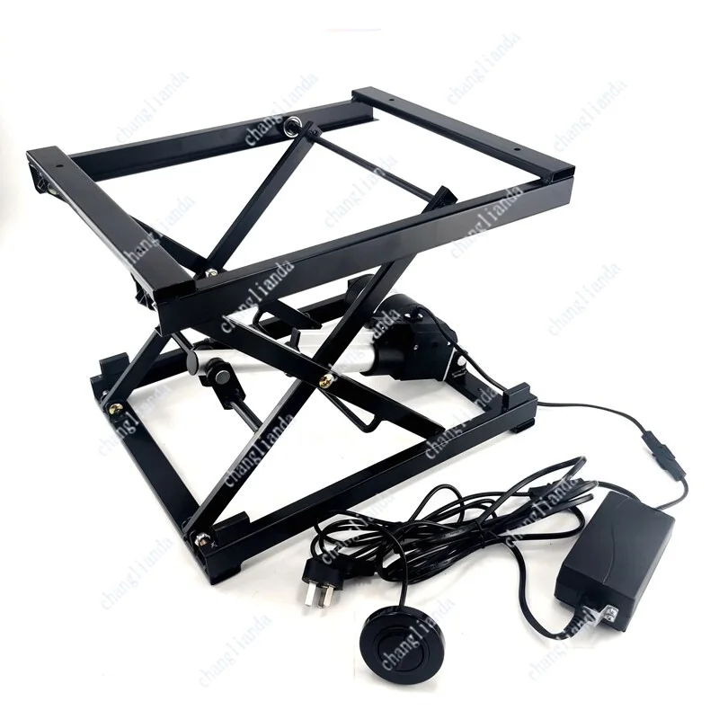 150KG Electric Lifting Table Frame 24V Wired Remote Folding Iron Hardware Convertible Coffee Dining Adjustable Stand Accessory