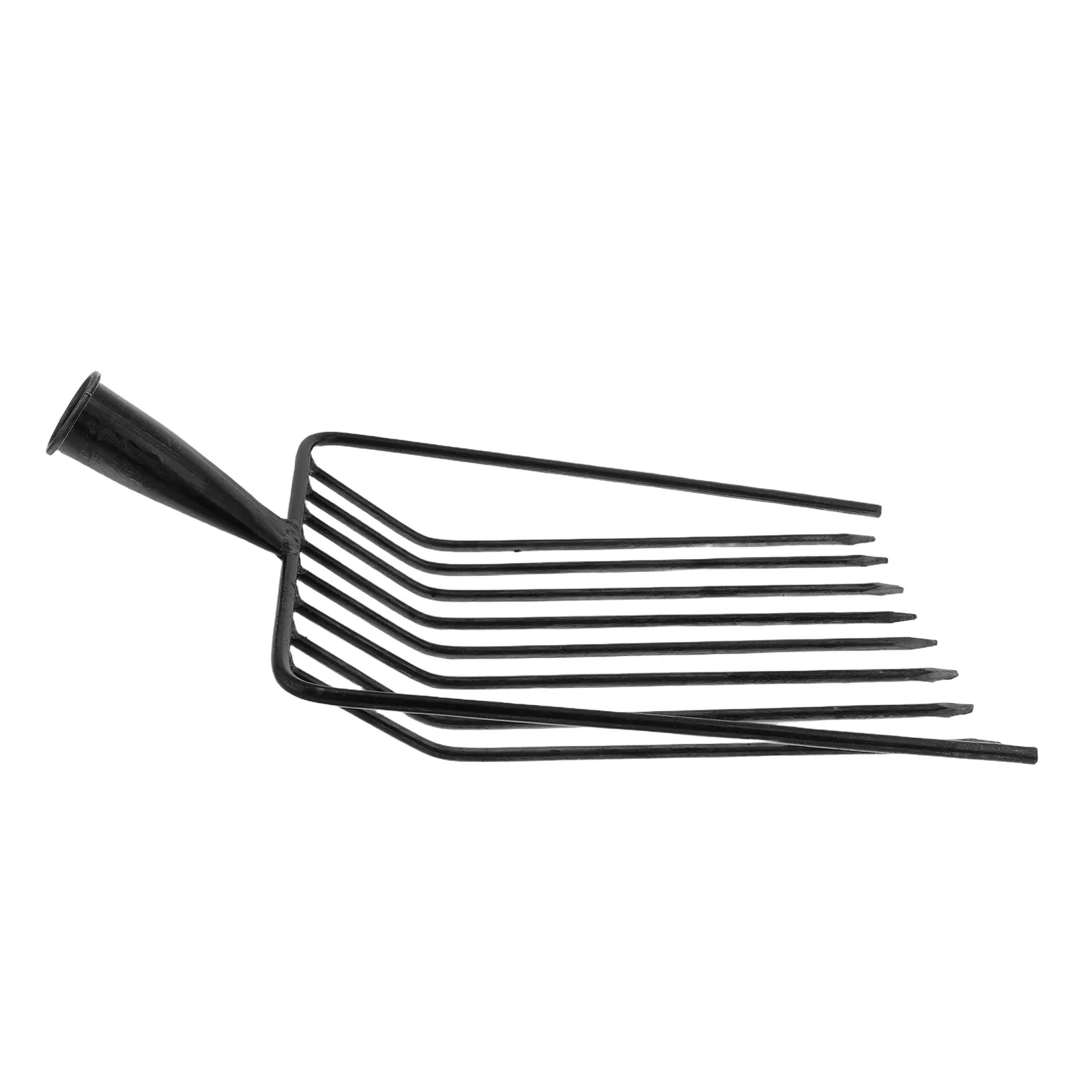 

Стальная вилка для навоза, усиленная, для садоводства, сменная насадка для ухода за газоном, сельскохозяйственный культиватор, многозубчатая вилка для почвы