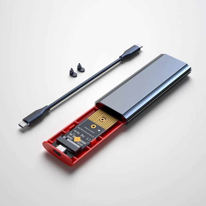 M2 SSD Case M.2 To USB 3.1 Gen 2 10Gbps NVMe SSD Enclosure for NVMe PCIE M Key/ (B+M) Key SSD Hard Disk, M2 SSD Case OTG-A73M view 5