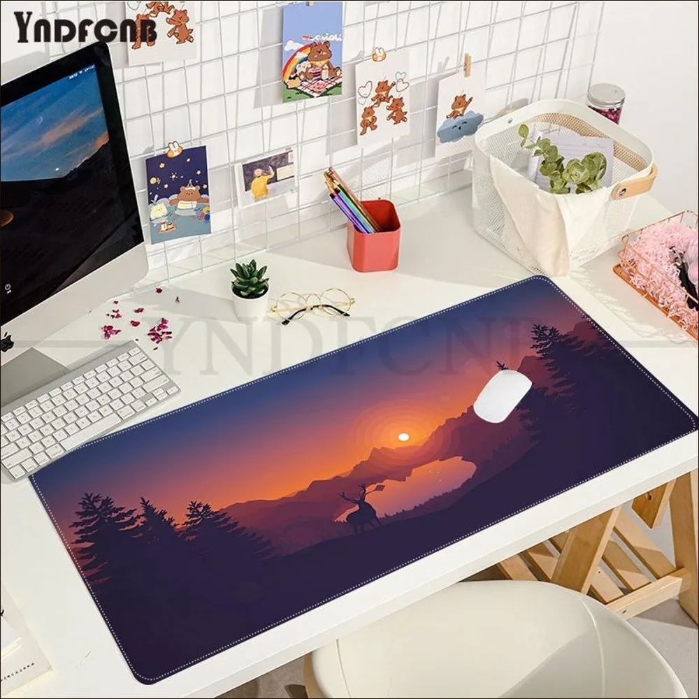 Mountain Forest Mousepad Hot Großes Gaming-Mauspad XL Rastkante Größe für Gaming World Of Tanks CS GO Zelda