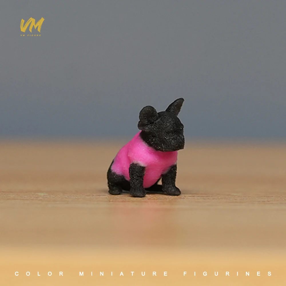 Realistyczne figurki psów w skali 1/64 1/43 1/24 1/18, zwierzęta domowe, pozycje: kucanie, leżanie, druk 3D, model figurki, rekwizyt, kreatywne dekoracje, rękodzieło.