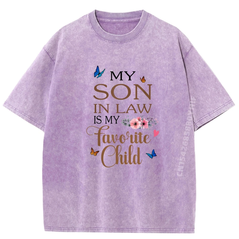 ابنتي في القانون هو طفلي المفضل أمي الرجال الجرافيك تيز الشتاء الفاخرة مصمم رجالي الترفيه غسلها تي شيرت المهوس #3