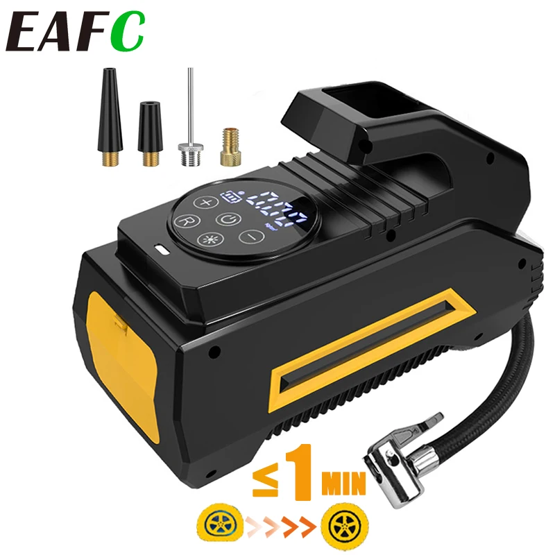 EAFC Portable 22-Cylinder  Car Tyre InflatorAir Compressor  High-PressureTire Inflator Vehicle Mounted Air Pump for Sedan SUV