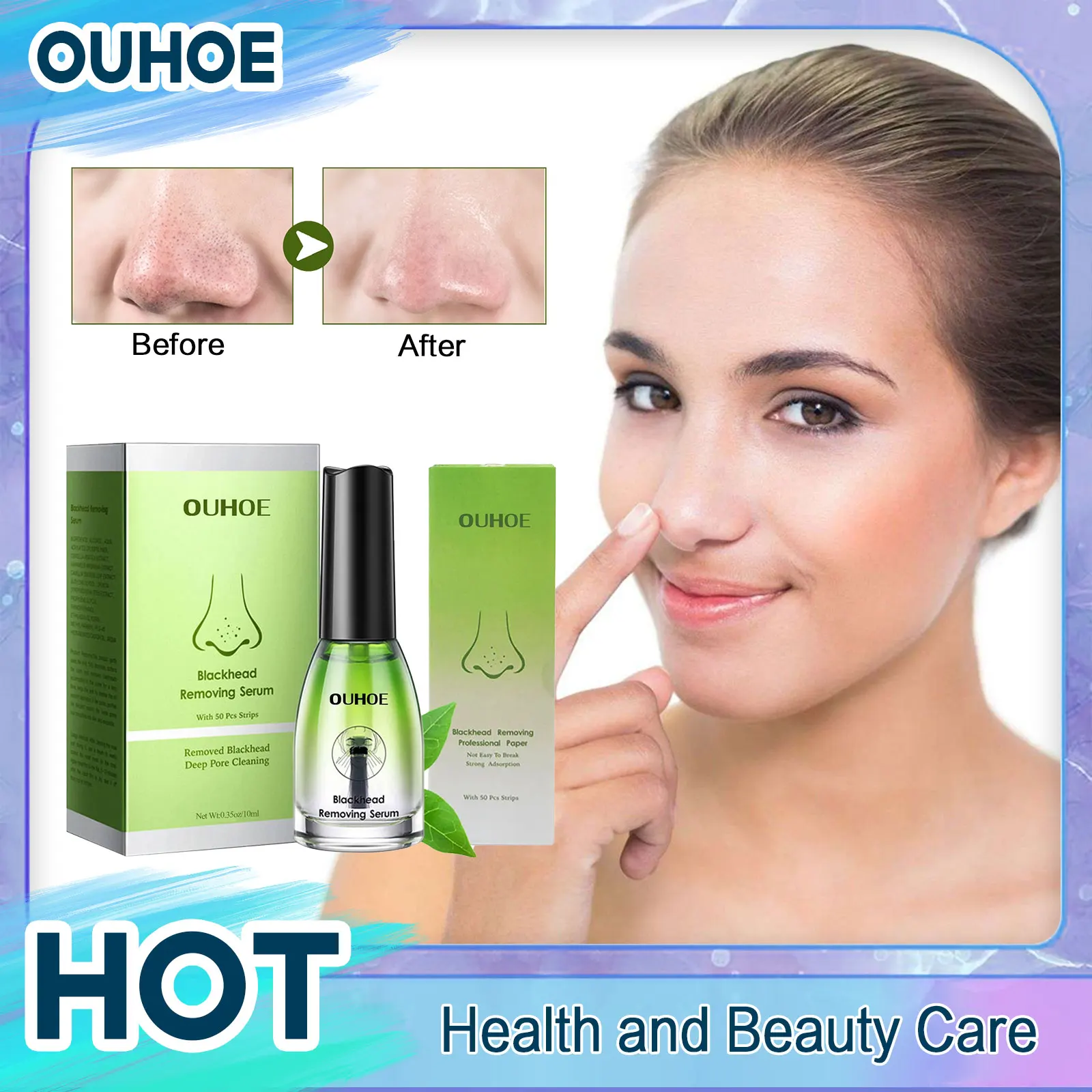 Remove Blackhead Serum Deep Clean Pores Oil Control T-Zone Moisturizing Whitening Nose Black Dots Remover Acne Treatment Essence