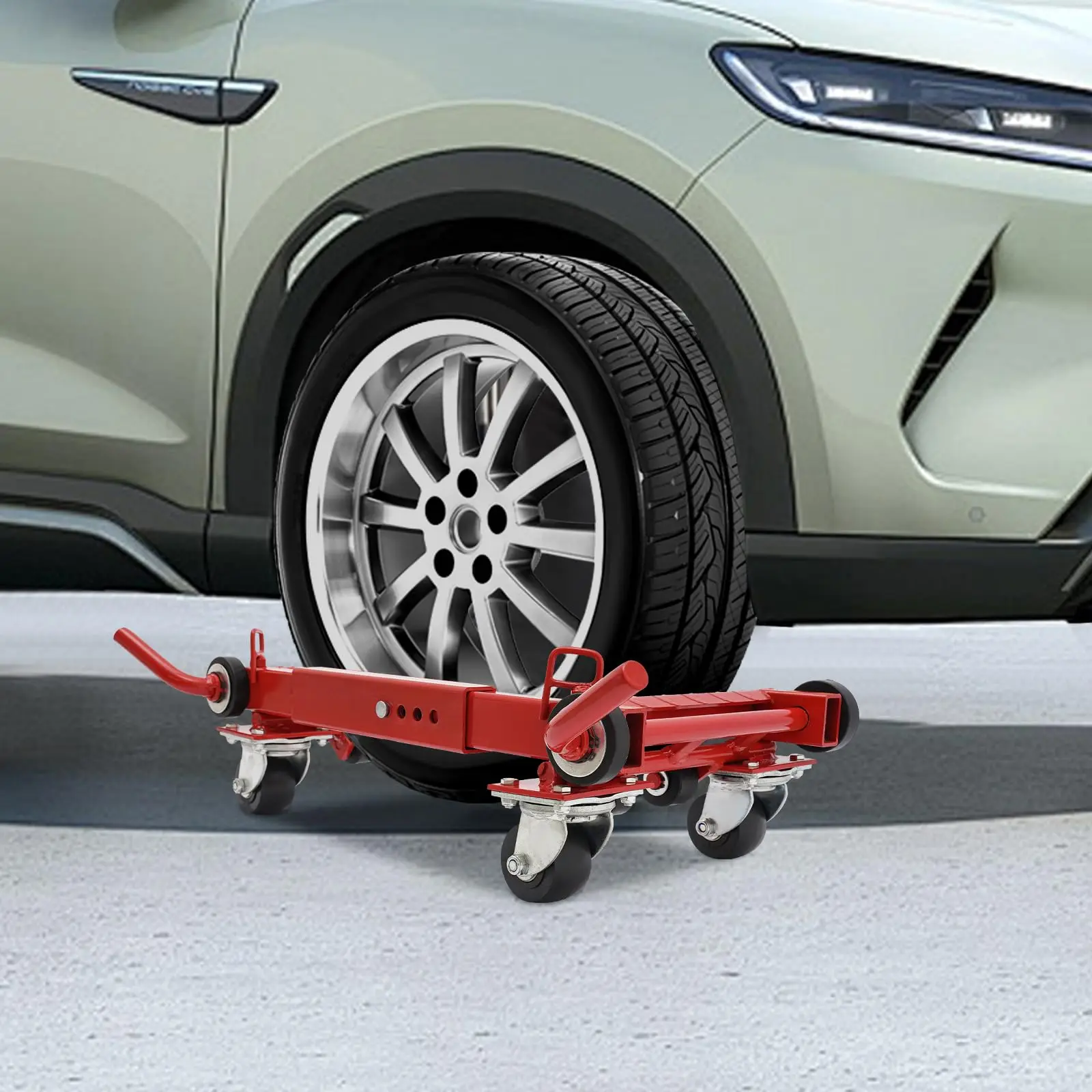 Dolly de roda, skate de carro de 1 peça, posicionamento de veículo resistente com