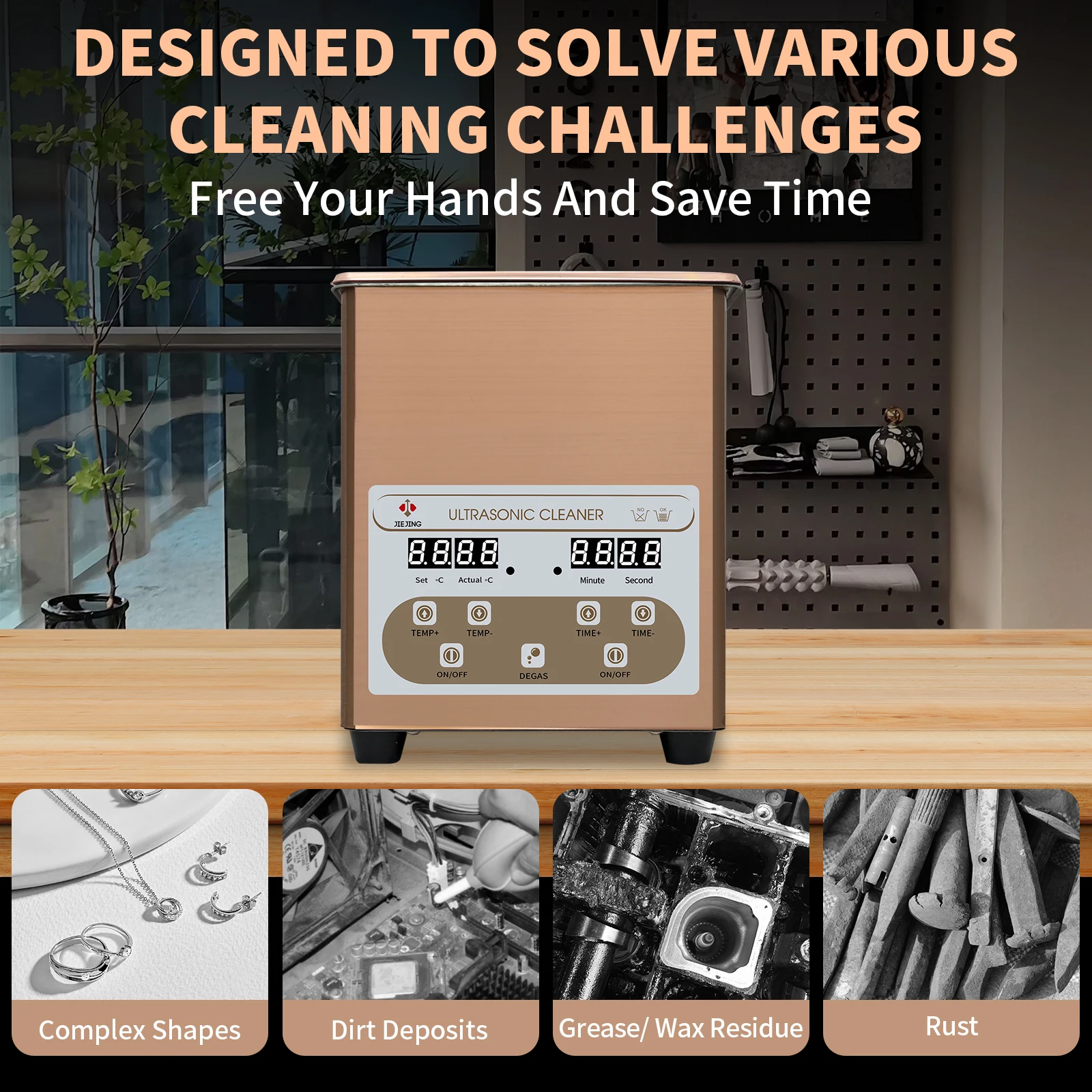 2L Ultrasonic Cleaner, 40kHz Ultrasonic Bath, Cleaning Machine For Jewellery, Glasses, Phone parts, Filters, Coins, Small Parts