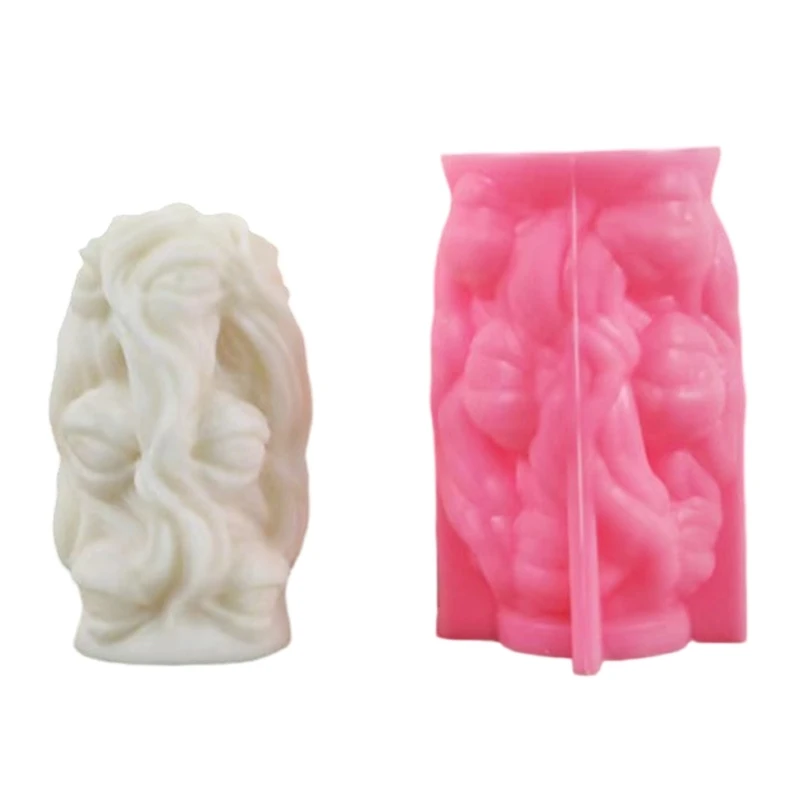 DIY Döküm Kalıpları Mum Kalıp Silikon Sanatları 3D Şekil Narin Kolye Kalıpları B03D