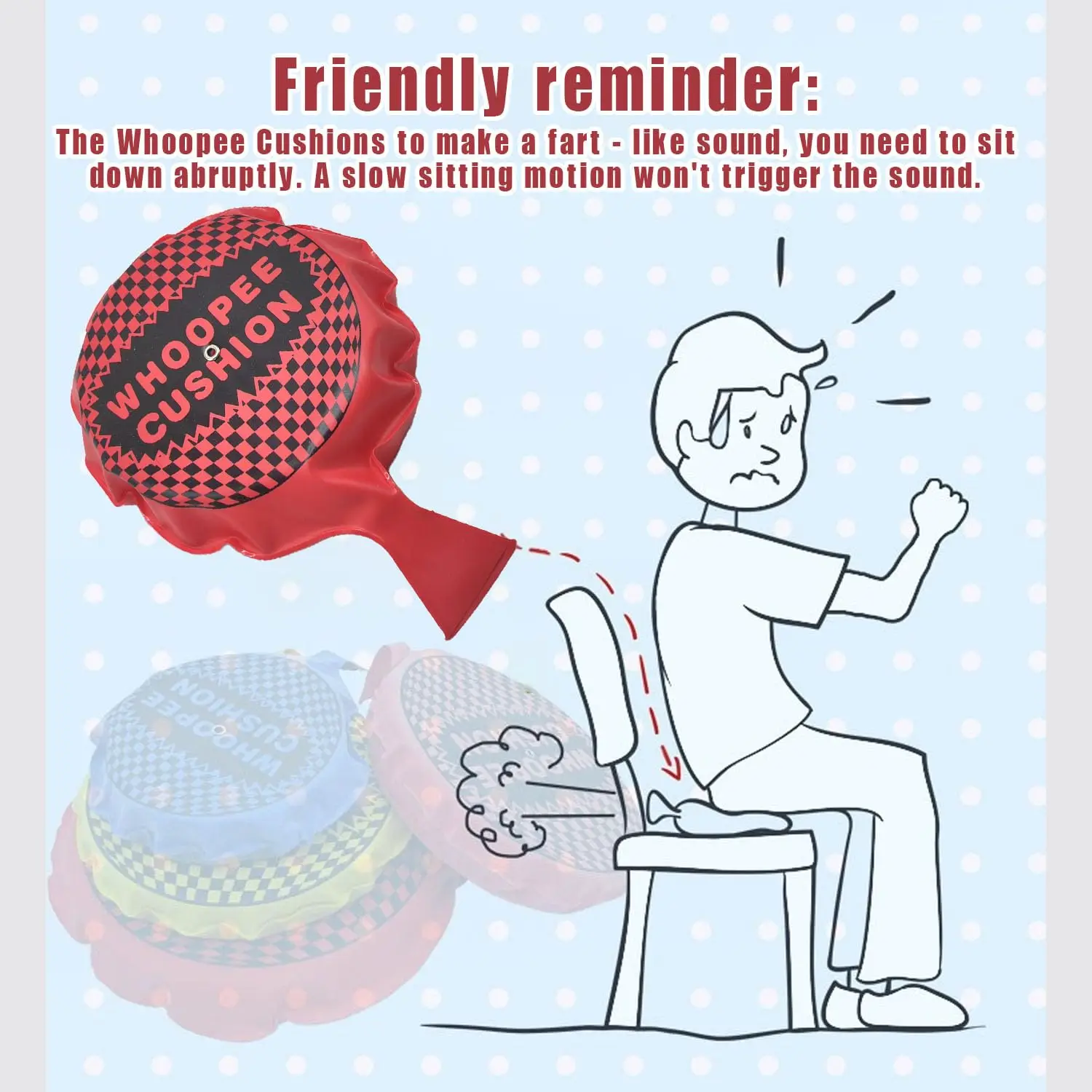 เด็กสนุกของเล่นเล่นตลก Whoopee Cushion Jokes Gags Pranks Maker Trick ของเล่นตลกผายลม Pad หมอนของเล่นเด็กผู้ใหญ่