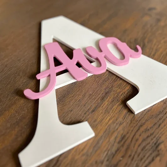 1pc Personalized Wooden Letter Sign Nursery Name Wall Decor,room decor,wall decor,bedroom decor,cheap room decor