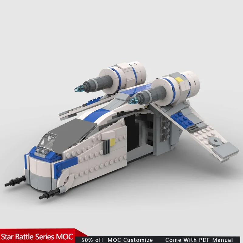 

417 PCS Star Battle LAAT/i Gunship - Alternate Build Of 75399 Rebel U Wing Starfighter MOC Customize DIY Toy Birthday Gift