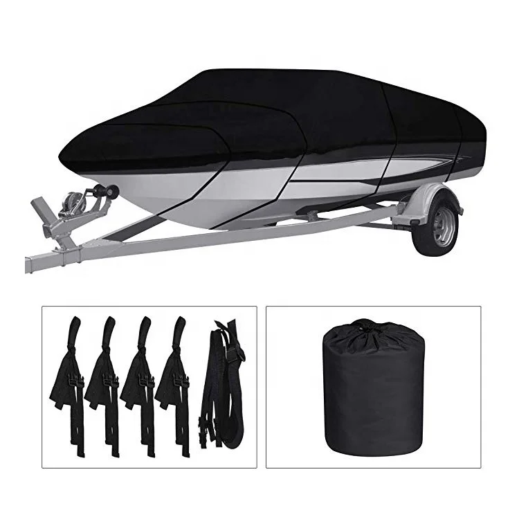 

All Weather Outdoor Protection Super Waterproof 600D Oxford Boat Cover with Tightening Strap