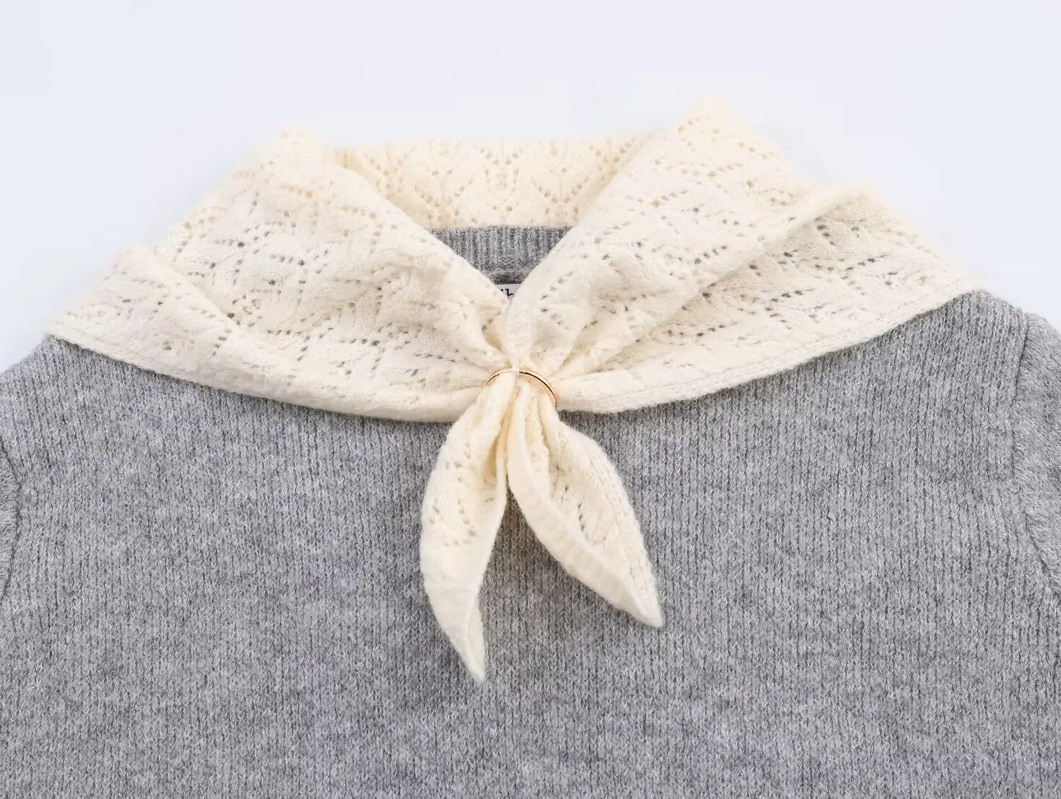 Nieuwe modieuze gebreide sjaal in Europese en Amerikaanse stijl met zoete stijl en leeftijdverminderende top